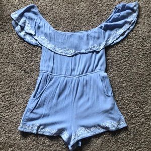 Super cute off the shoulder romper